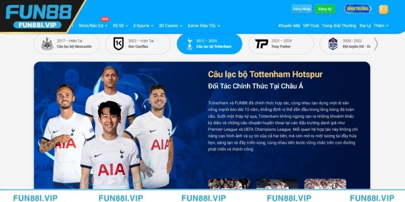 Giới thiệu về FUN88 chính là nhà tài trợ cho các câu lạc bộ bóng đá nổi tiếng