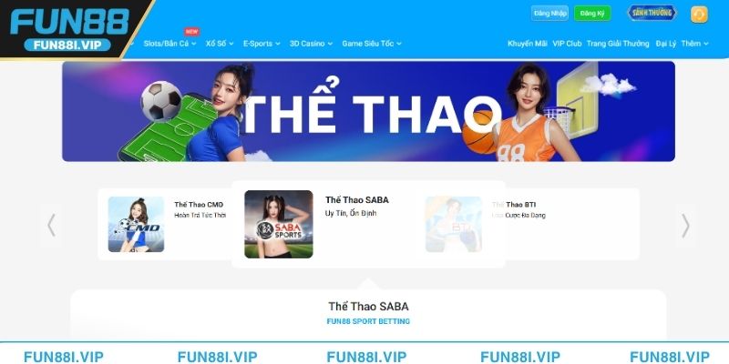 Khám phá các sảnh cược nổi bật trên nền tảng của FUN88