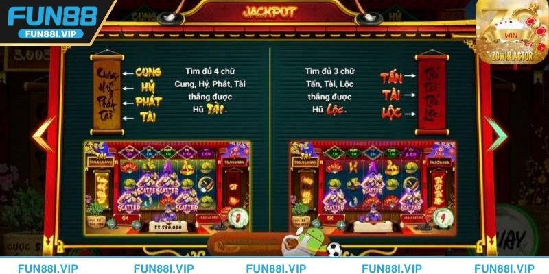 Nổ hũ FUN88 sảnh slot game hấp dẫn năm 2025